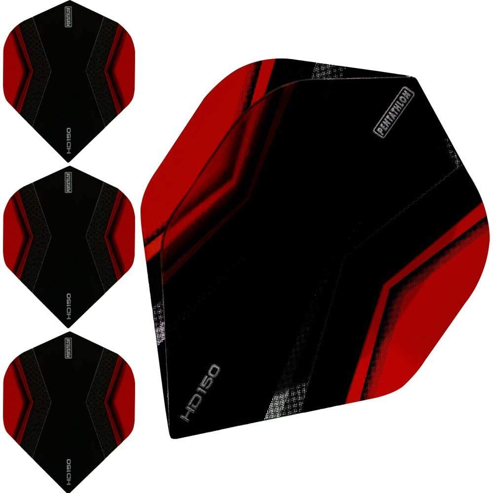 ABC Darts Flights - Pentathlon HD150 Xwing Red - 10 Sets (30 Flights)