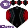 ABC Darts Flights - Pentathlon HD150 Xwing Red - 10 Sets (30 Flights) view 2