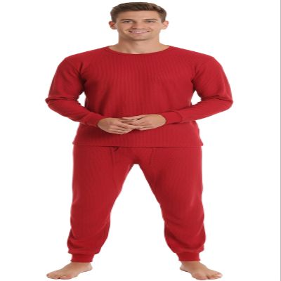 At The Buzzer Thermal Underwear Set for Men 95962-Red-XXL