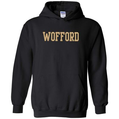 AH01 - Wofford Terriers Basic Block Hoodie - 3X-Large - Black