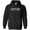 AH01 - Wofford Terriers Basic Block Hoodie - 3X-Large - Black view 1