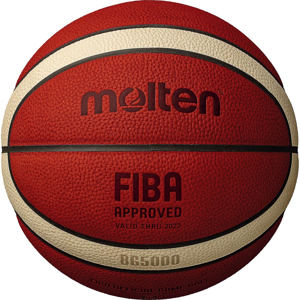 Molten BG5000 FIBA Approved Basket Ball, Orange/Tan, Size 6