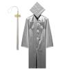 Tassel Depot - Graduation Cap and Gown Set with Customizable Tassel Year - Made in USA - Perfect for High School or College - Silver (Medium) view 1