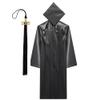 Tassel Depot - Graduation Cap and Gown Set with Customizable Tassel Year - Made in USA - Perfect for High School or College - Black (Large) view 1