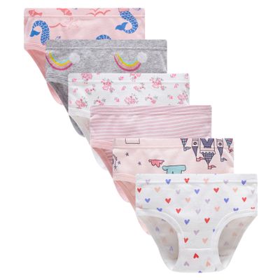 Winging Day Packs of 6 Big Girls Panties Underwear Assorted Styles Size 10