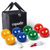 ropoda 90mm Bocce Ball Set with 8 Polyresin Balls, Pallino, Case and Measuring Rope for Backyard/Lawn/Beach/Outdoor, Resin Bocce Ball for Kids Teens Beginners(2 to 8 Players) view 1