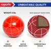 ropoda 90mm Bocce Ball Set with 8 Polyresin Balls, Pallino, Case and Measuring Rope for Backyard/Lawn/Beach/Outdoor, Resin Bocce Ball for Kids Teens Beginners(2 to 8 Players) view 2