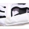 Baselay Taekwondo Gloves, WTF Approved Muay Thai Sandbag Boxing Training Punching Bag Half Mitts Sparring Martial Arts Karate Fighting Half Finger Glove for Men Women Kids (White, Large) view 3