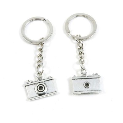1 Item Metal Keychain Keyring Key Tags Chains Rings Jewelry Bag Charms P2IH4 Camera