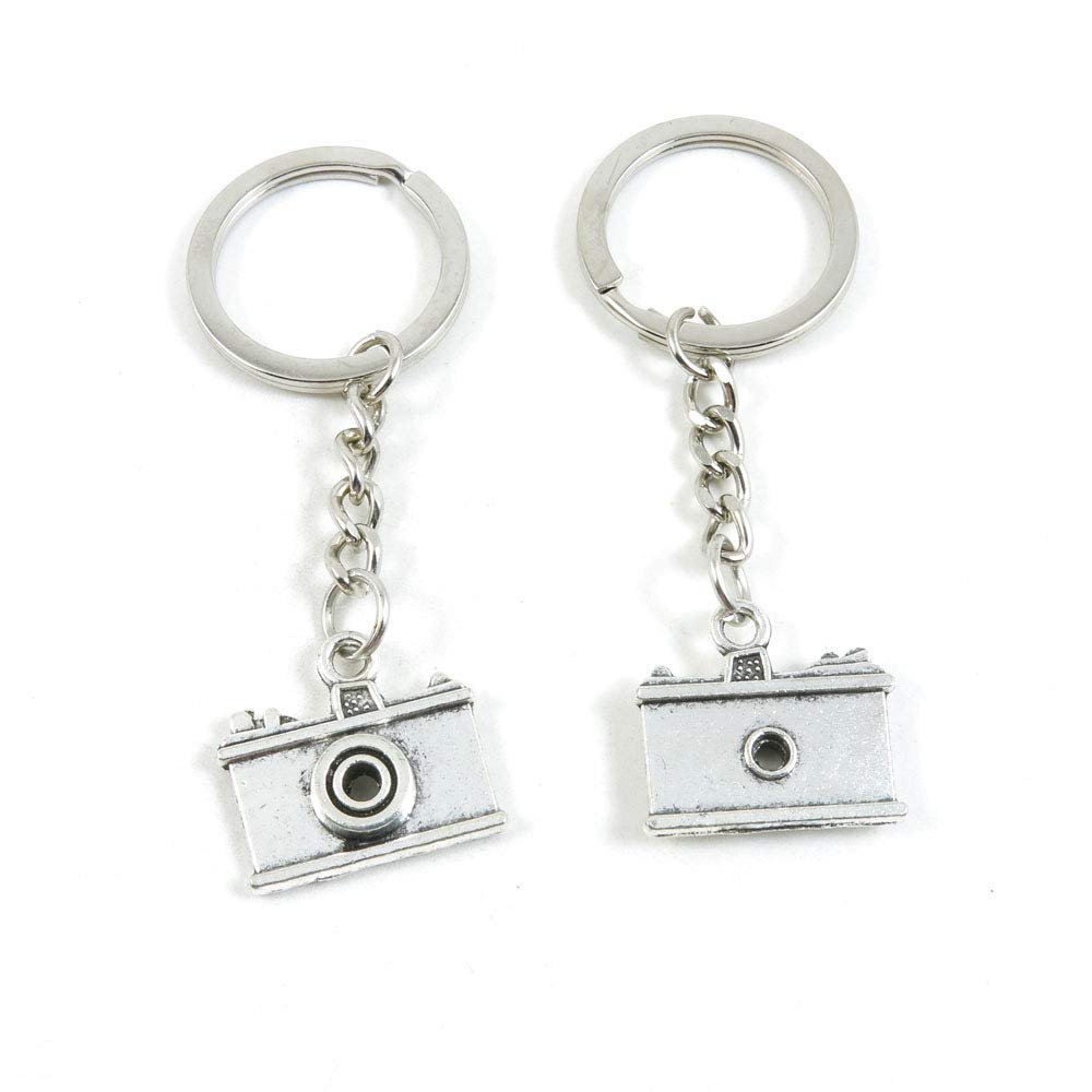 1 Item Metal Keychain Keyring Key Tags Chains Rings Jewelry Bag Charms P2IH4 Camera