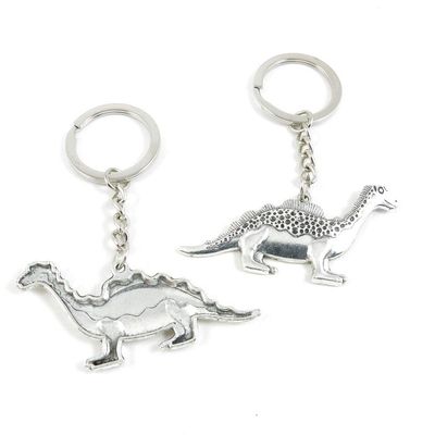 1 Item Metal Keychain Keyring Key Tags Chains Rings Jewelry Bag Charms J4WB3 Dinosaur
