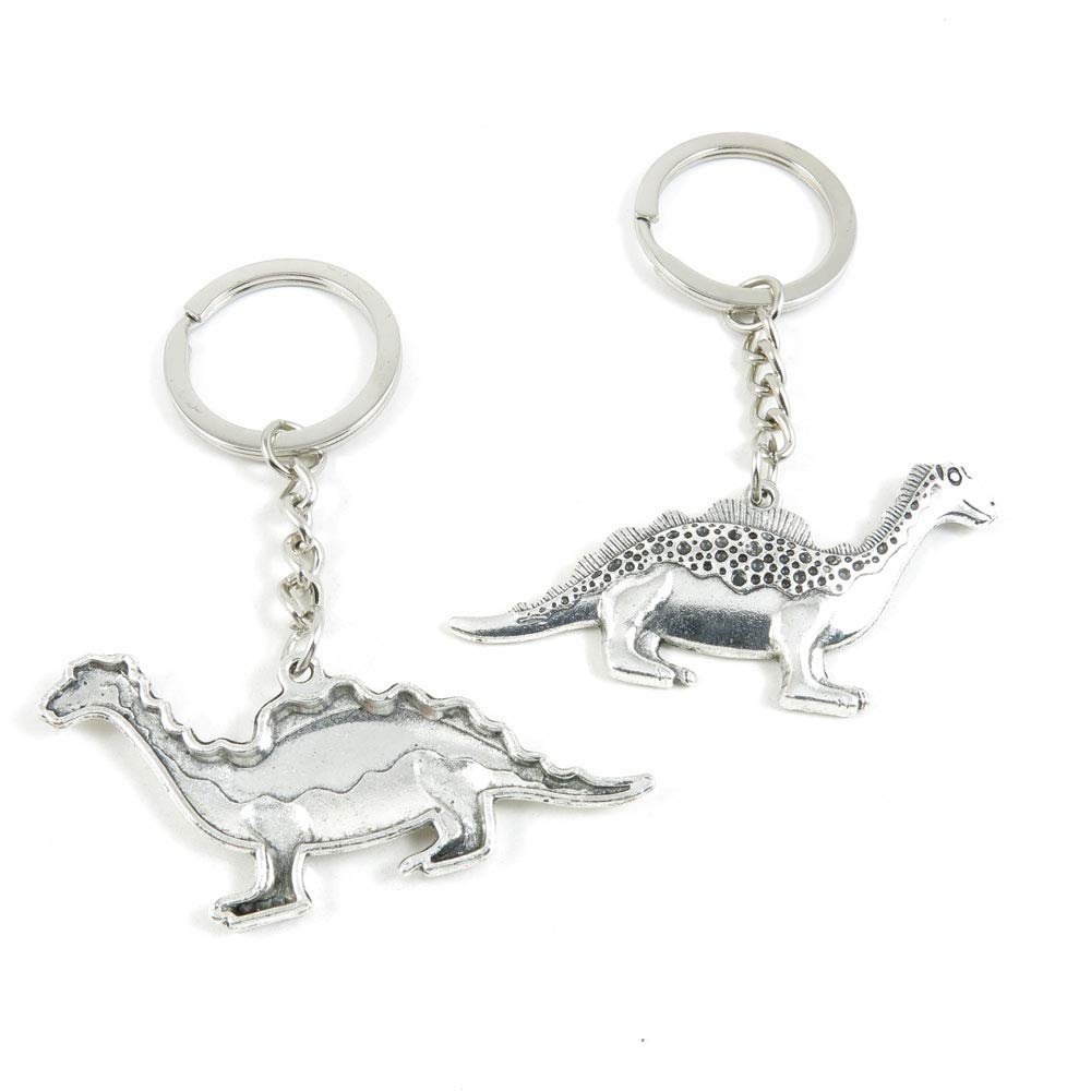 1 Item Metal Keychain Keyring Key Tags Chains Rings Jewelry Bag Charms J4WB3 Dinosaur