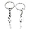 5 Items Metal Keychain Keyring Key Tags Chains Rings Jewelry Bag Charms J6ET8 Crown Key view 1