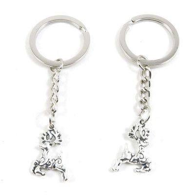 5 Items Metal Keychain Keyring Key Tags Chains Rings Jewelry Bag Charms N1VJ5 Sika Deer Buck