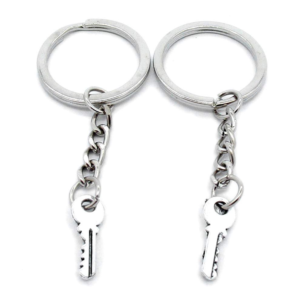 1 Item Metal Keychain Keyring Key Tags Chains Rings Jewelry Bag Charms K5RQ6 Fake Skeleton Key