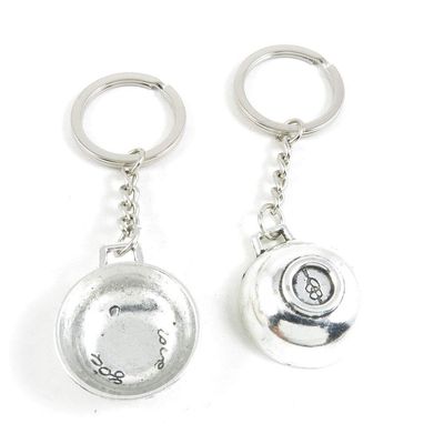 1 Item Metal Keychain Keyring Key Tags Chains Rings Jewelry Bag Charms N8WQ0 Wok Pot