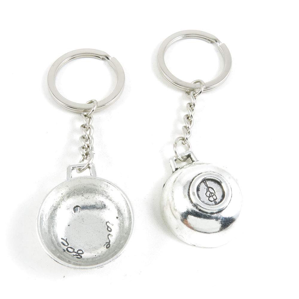 1 Item Metal Keychain Keyring Key Tags Chains Rings Jewelry Bag Charms N8WQ0 Wok Pot