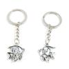 1 Item Metal Keychain Keyring Key Tags Chains Rings Jewelry Bag Charms J4AL4 Tropical Fish view 1