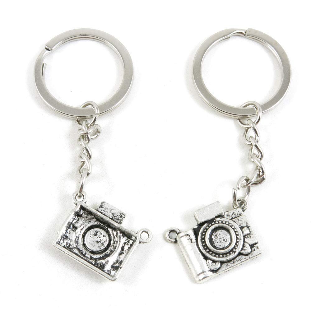 1 Item Metal Keychain Keyring Key Tags Chains Rings Jewelry Bag Charms L8XJ1 Camera