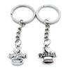 1 Item Metal Keychain Keyring Key Tags Chains Rings Jewelry Bag Charms T5RJ7 I Love Football view 1