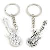 1 Item Metal Keychain Keyring Key Tags Chains Rings Jewelry Bag Charms W1NB7 Electric Guitar view 1