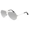AllTopBargains Large Pilot Sunglasses Silver Lens Vintage Retro Shades Style Men Women view 2