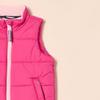Amazon Essentials Girls' Heavyweight Puffer Vest, Pink, Medium view 2
