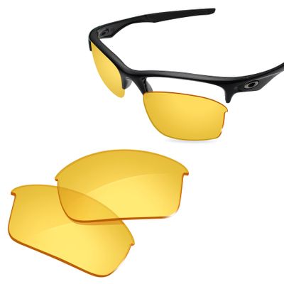 Glintbay 100% Precise-Fit Replacement Sunglass Lenses for Oakley Bottle Rocket OO9164 - Crystal Yellow Non-polarized