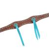 1.5-inch Scallop Breastcollar with Blood Knots and Antique Copper Dots view 2