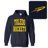 AH46 - Toledo Rockets Front And Back Print HOODIE - 3X-Large - Navy view 1