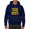 AH46 - Toledo Rockets Front And Back Print HOODIE - 3X-Large - Navy view 2