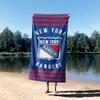 Northwest NHL New York Rangers Beach Towel, 30" x 60", Stripes view 4
