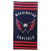 Northwest NHL Striped Beach Bath Towel 30" x 60" (Washington Capitals) view 1