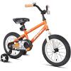 JOYSTAR Pluto 14 Inch Kids Bike BMX Style Children Bicycles with Training Wheels for Boys Girls Age 3-5 Years Yellow view 4