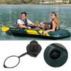 Alomejor 22.9mm Caliber Raft Screw Valve Plastic Inflatable Boat Replacement Black view 2