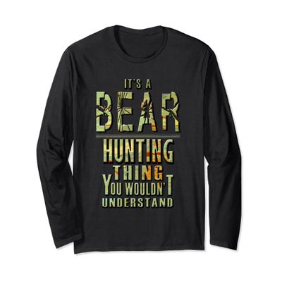 Bear Hunting Shirt Accessories Gear Funny Trapper Hunter