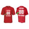 Customize Your Own Football Jersey/T-Shirt with Your Name and Team Number Personalized & Customized Jersey view 3