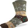 Good Luck Sock Men's Dinosaur Fossil Layers Socks, Adult, Shoe Size 7-12 view 1