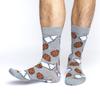 Good Luck Sock Men's Milk & Cookies Socks, Big & Tall, Shoe Size 13-17 view 2