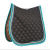 Roma Crescent All Purpose Saddle Pad, Black/Grey /Turquoise, Full view 1