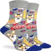 Good Luck Sock Women's Corgi in London Dog Socks, Adult, Shoe Size 5-9 view 1