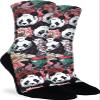 Good Luck Sock Women's Floral Pandas Socks, Adult, Shoe Size 5-9 view 1