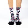 Good Luck Sock Women's Floral Pandas Socks, Adult, Shoe Size 5-9 view 2