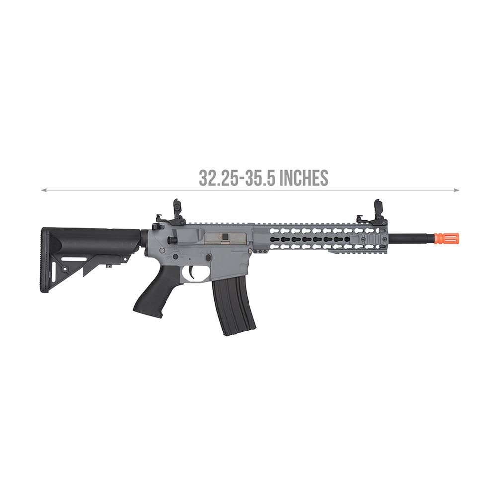 Lancer Tactical Gen 2 EVO AEG LT-12 AEG Aerosoft Gun, KeyMod Gray with High FPS