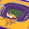 YouTheFan NFL Minnesota Vikings 3D StadiumView Coasters - U.S. Bank Stadium view 3