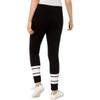 Material Girl Juniors Striped Leg Drawstring Waist Pants Black S view 2