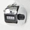 Silver Mini People Doorman Hand Tally Counter 4 Digit Number for Golf Sport view 1