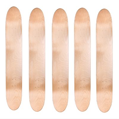 Cal 7 Blank Maple Skateboard Decks (Bundle of 5) (Natural, 8.5 inch)