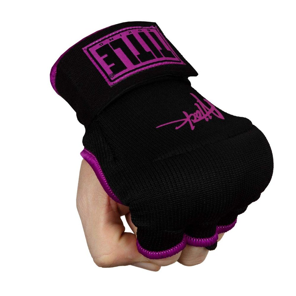 Title Boxing Attack Nitro Speed Wraps 2.0, Black/Purple, Youth