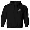 0153. Good Vibe Society Bones Hand Shaka Cool Vintage Graphic Sweatshirt Pullover Hoodie (Black, X-Large) view 2